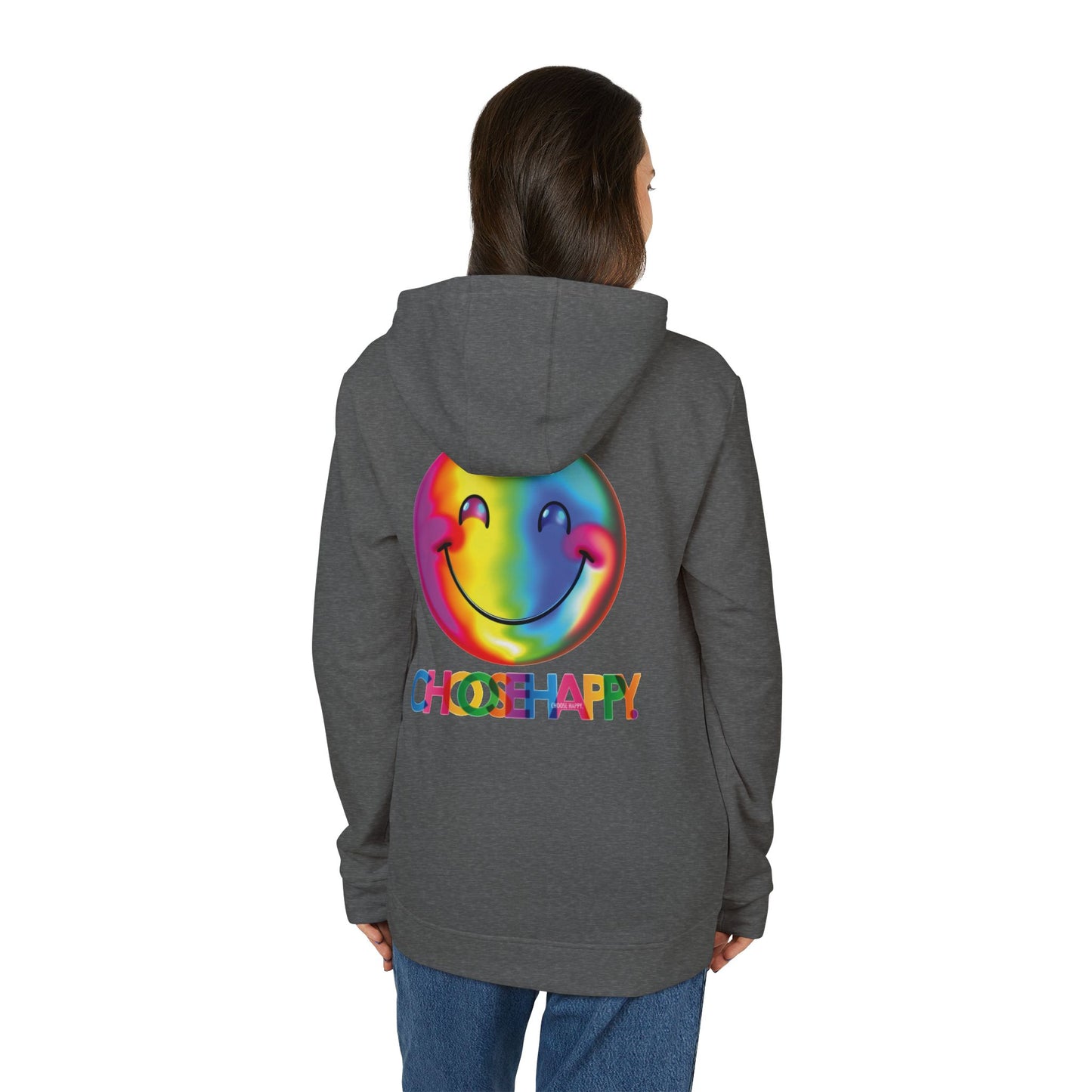 Adidas Unisex Fleece Hoodie Choose Happy
