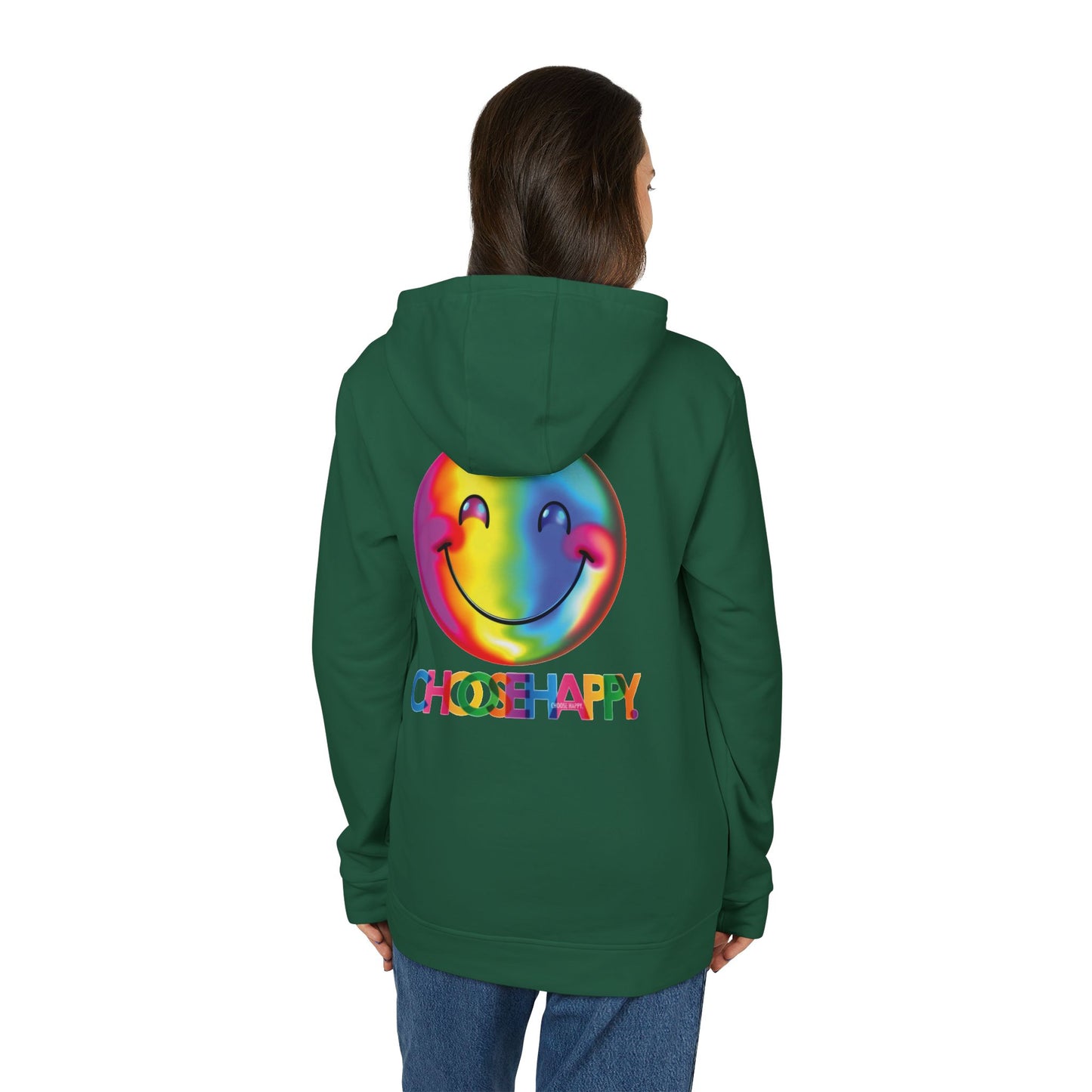 Adidas Unisex Fleece Hoodie Choose Happy