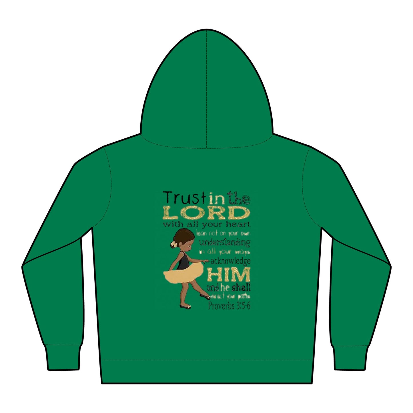 Proverbs 3:5-6 Toddler Fleece Hoodies
