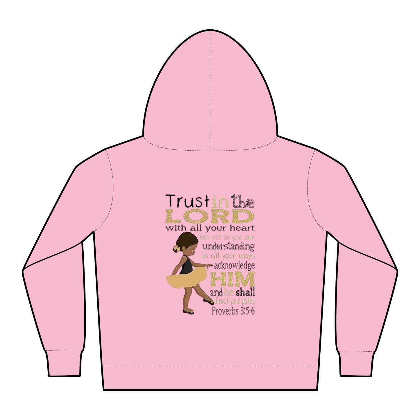 Proverbs 3:5-6 Toddler Fleece Hoodies
