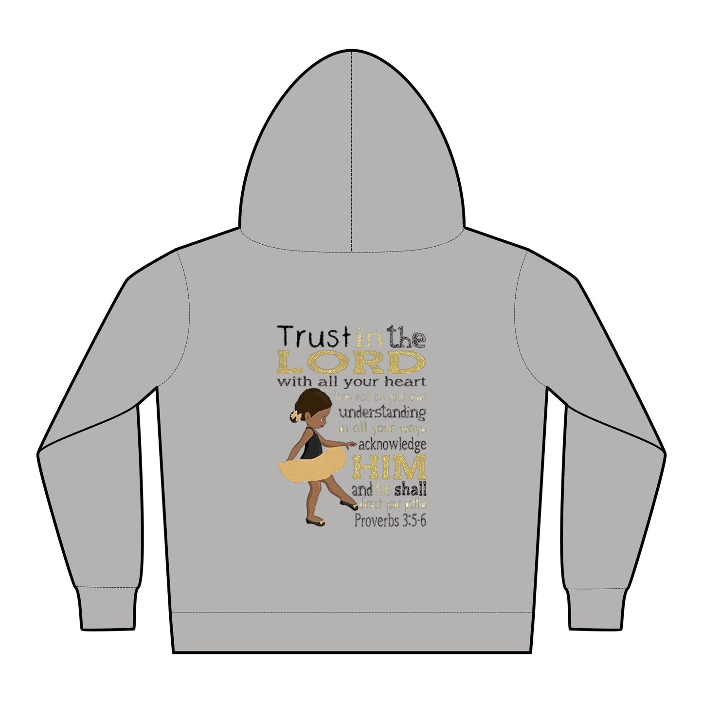 Proverbs 3:5-6 Toddler Fleece Hoodies