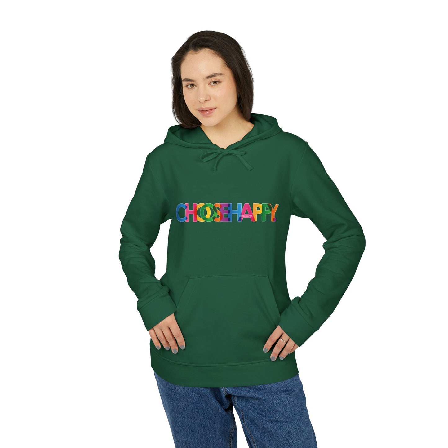 Adidas Unisex Fleece Hoodie Choose Happy