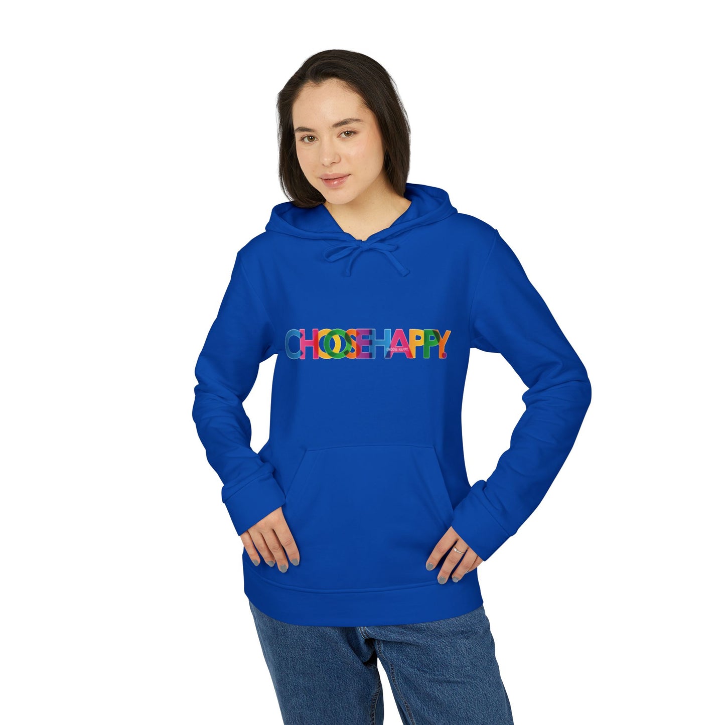 Adidas Unisex Fleece Hoodie Choose Happy