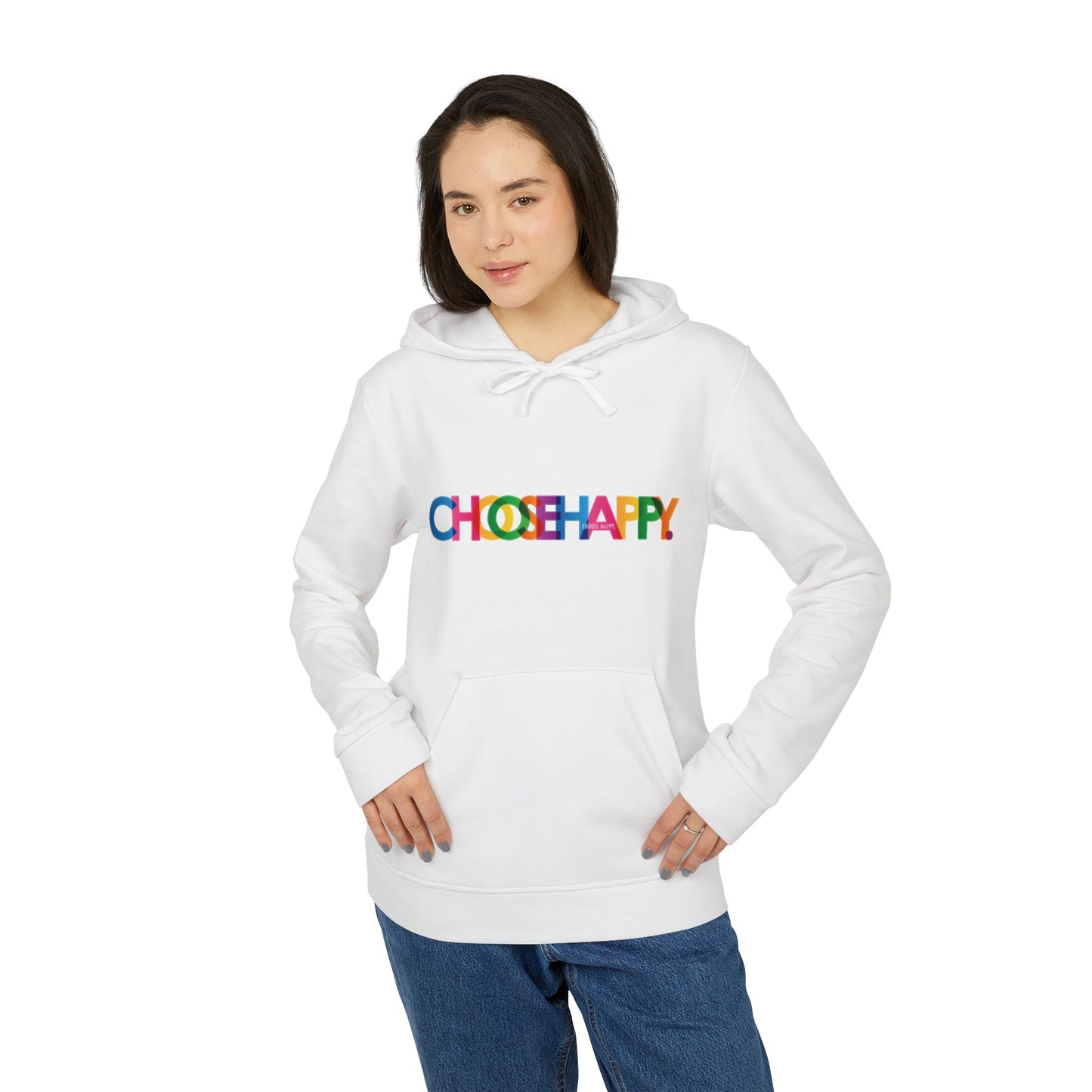Adidas Unisex Fleece Hoodie Choose Happy