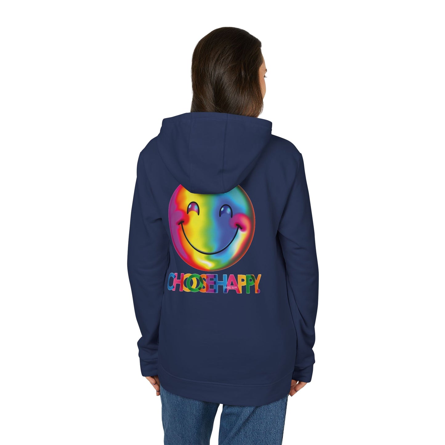 Adidas Unisex Fleece Hoodie Choose Happy