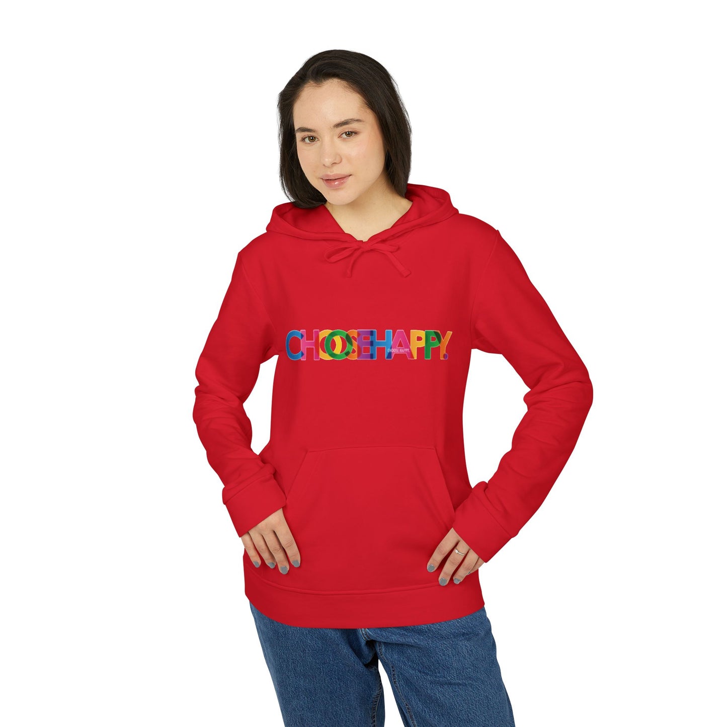 Adidas Unisex Fleece Hoodie Choose Happy