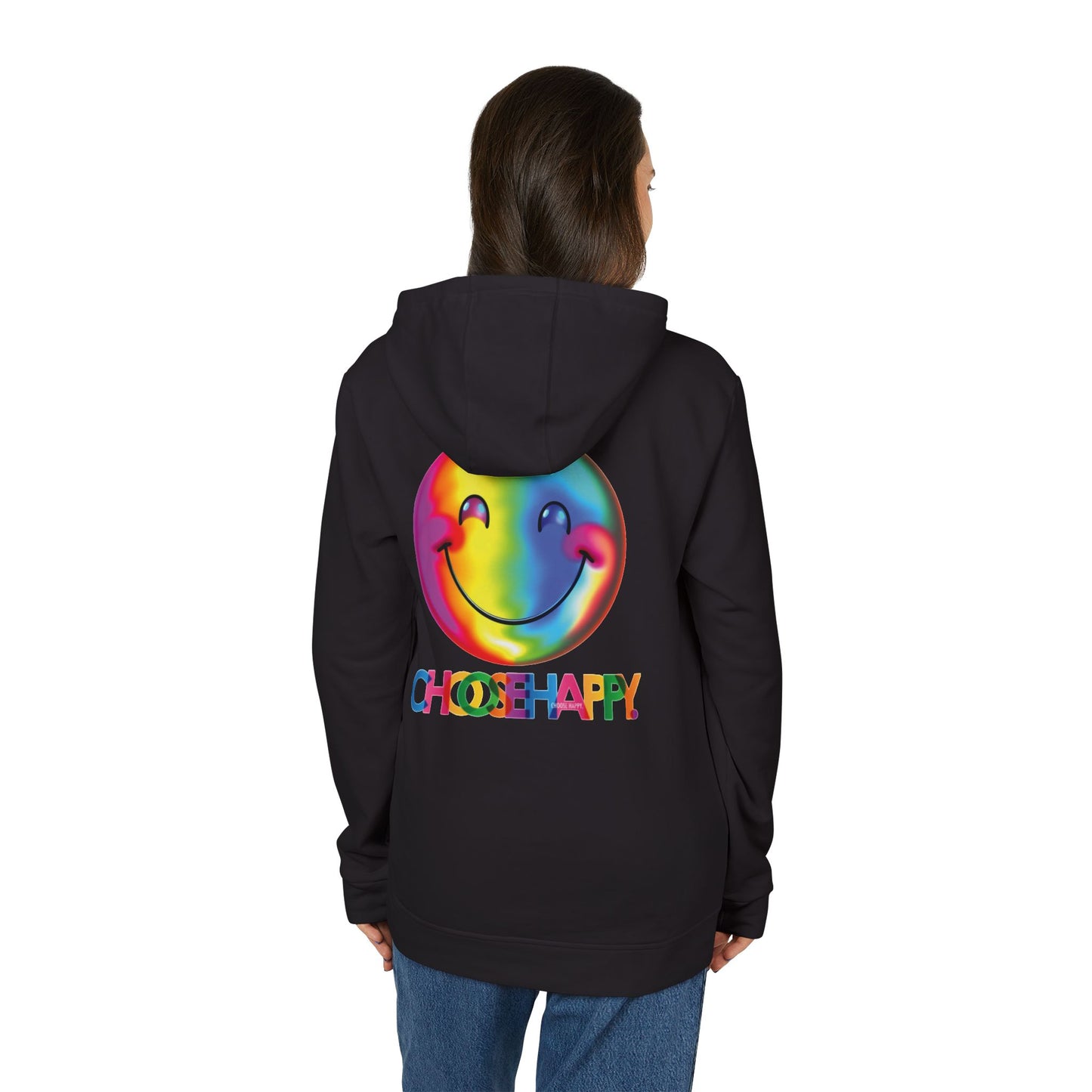 Adidas Unisex Fleece Hoodie Choose Happy