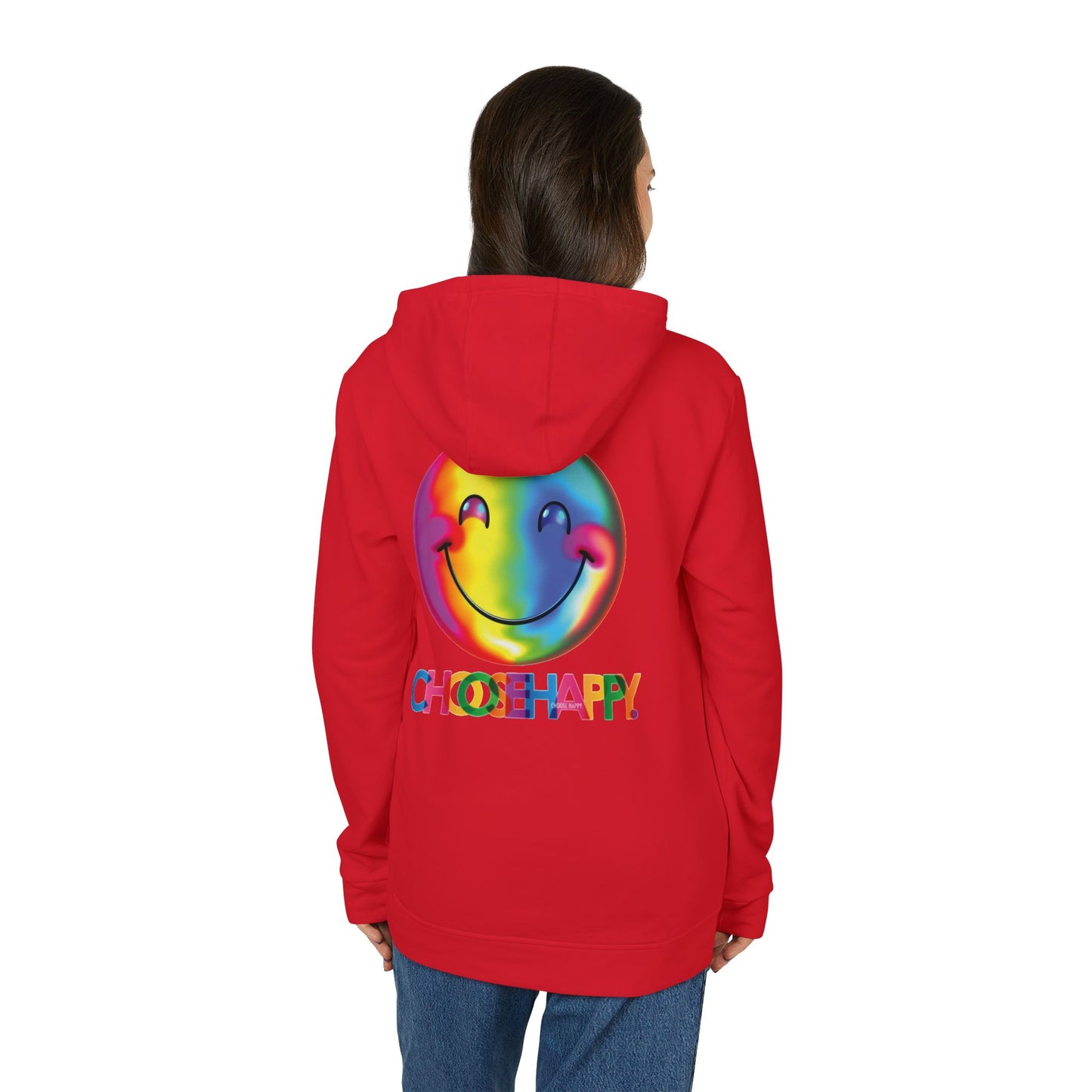 Adidas Unisex Fleece Hoodie Choose Happy