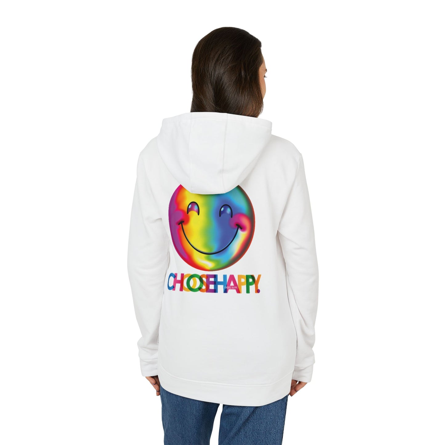 Adidas Unisex Fleece Hoodie Choose Happy