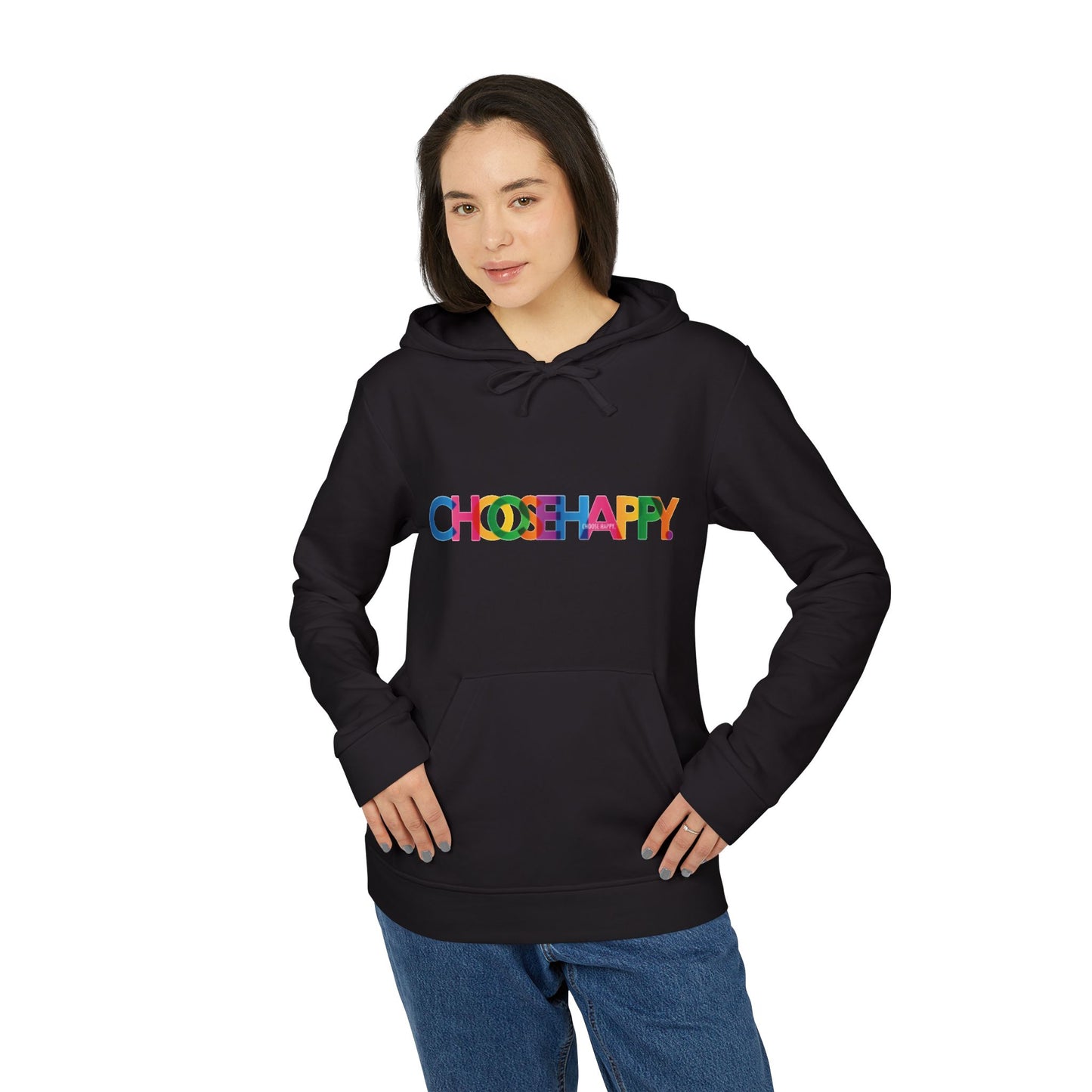 Adidas Unisex Fleece Hoodie Choose Happy