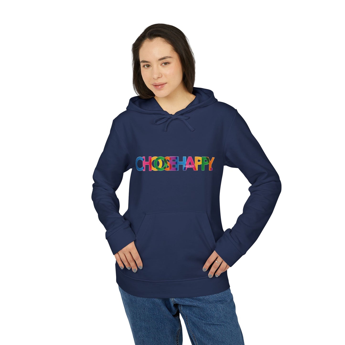 Adidas Unisex Fleece Hoodie Choose Happy