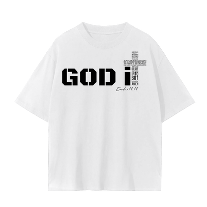 GOD It Unisex Seamless T-Shirt Black Print