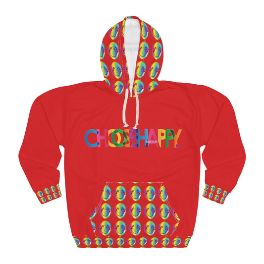 Choose Happy Hoodie Red