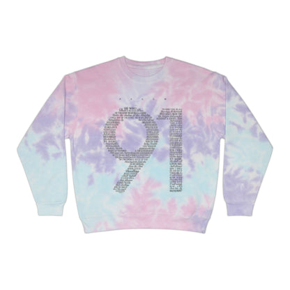 PSALM 91 Unisex Tie-Dye Sweatshirt