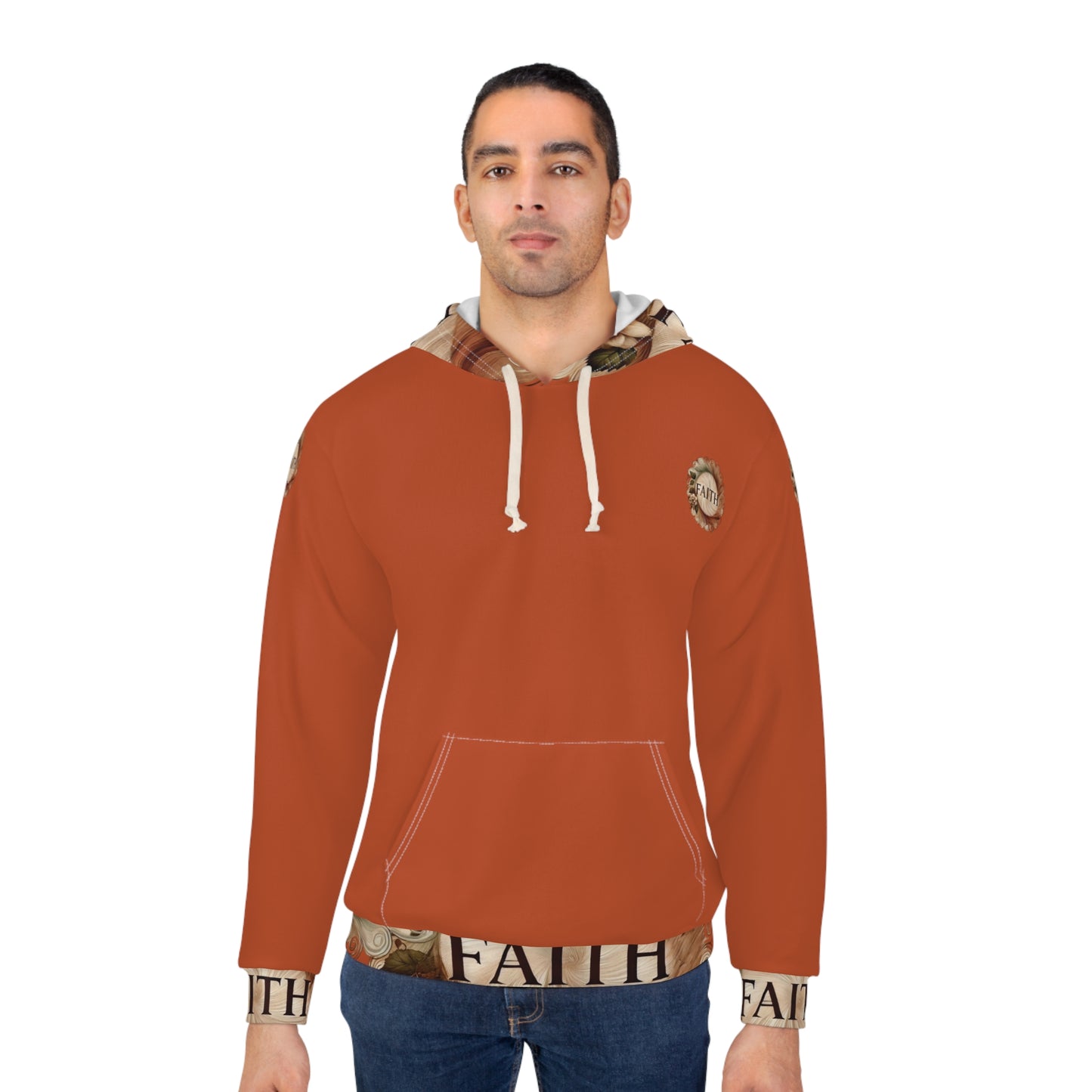 Now Faith Unisex hoodie burnt orange