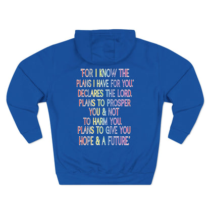 JEREMIAH 29:11 Fleece Hoodie