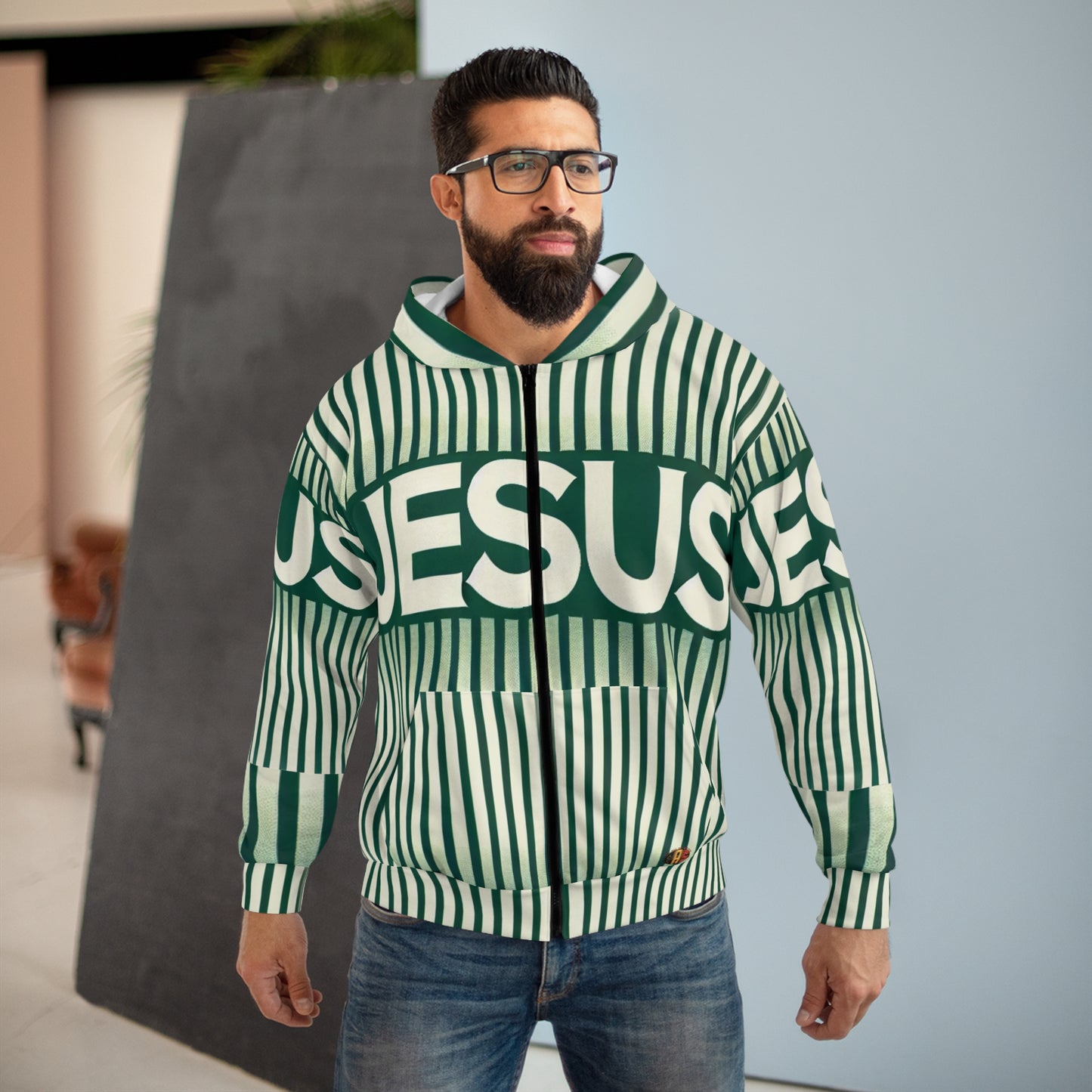 JESUS Green HOODIE