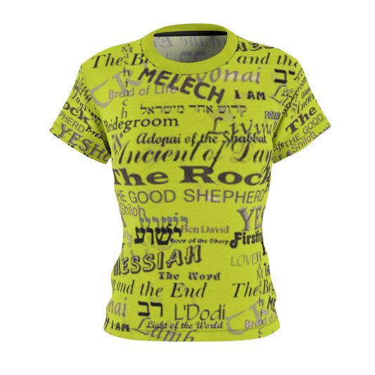 Names of GOD Women Lime Green