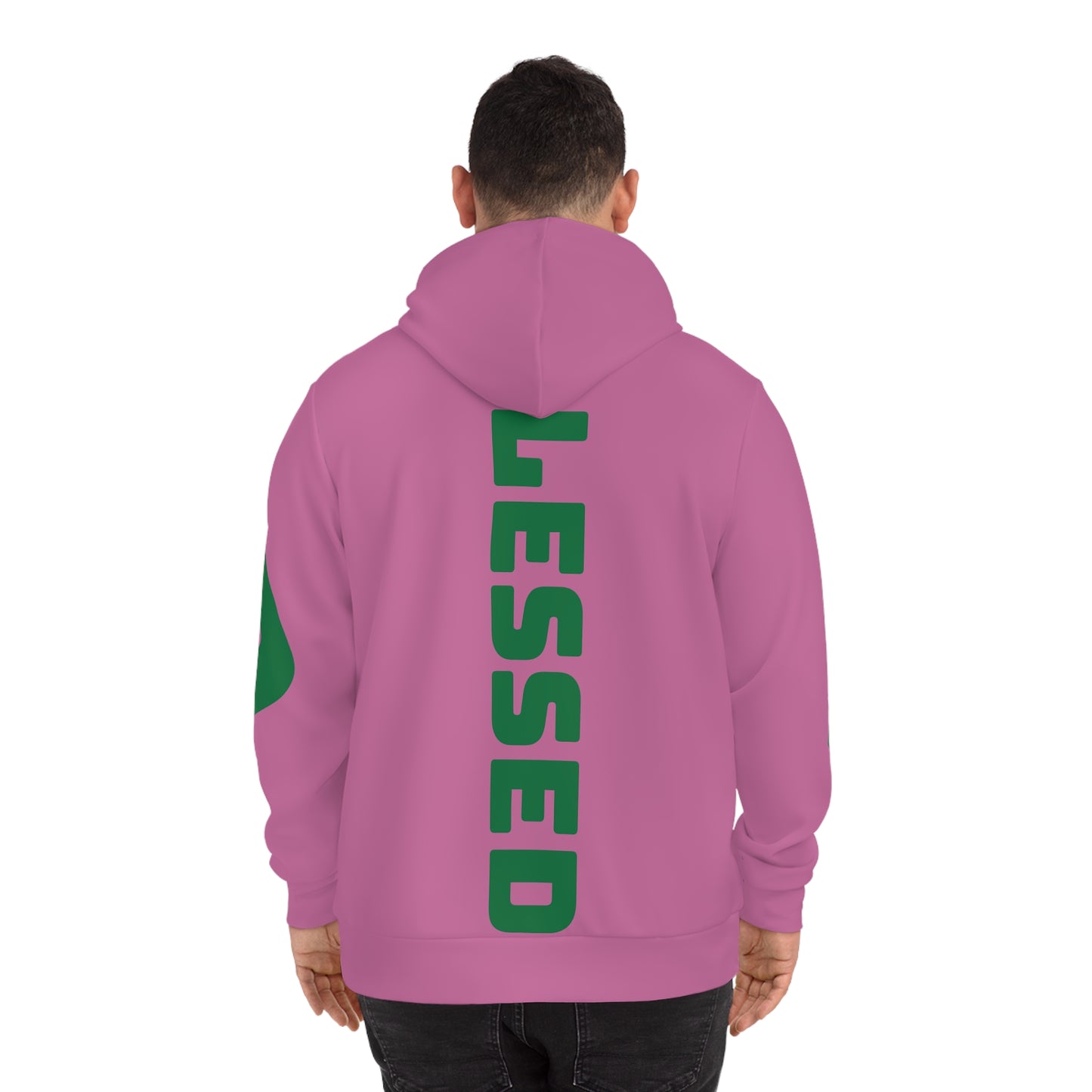 Pink on Green Peace Unisex hoodie