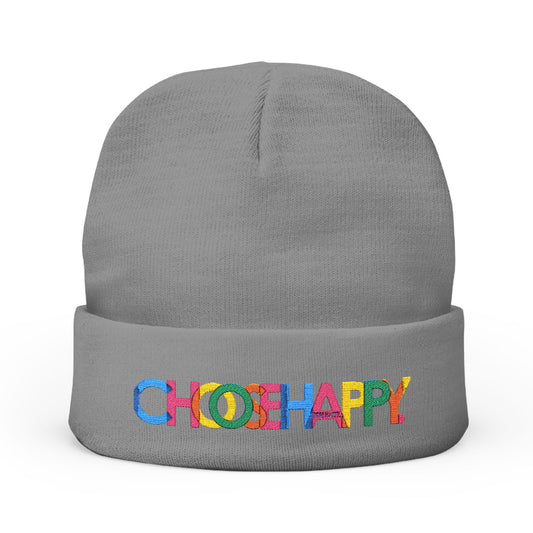 Choose Happy Beanie (Embroidery)
