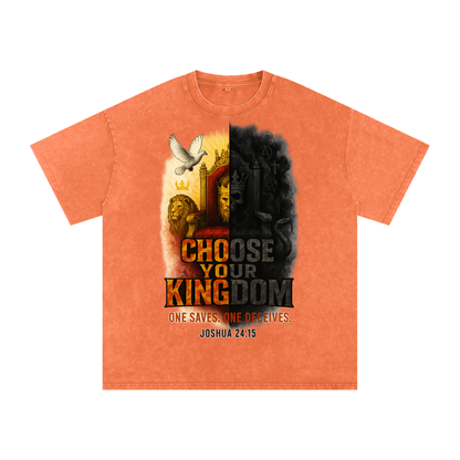 Choose Your Kingdom Snow Washed Oversized