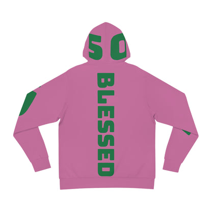 Pink on Green Peace Unisex hoodie