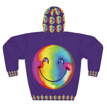 Choose Happy Hoodie Purple