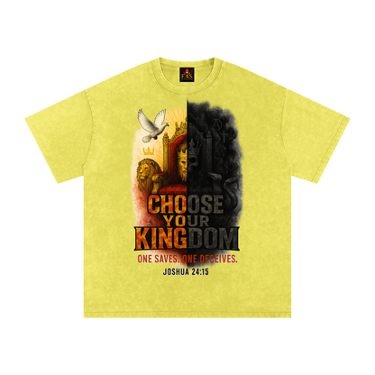 Choose Your Kingdom Snow Washed Oversized