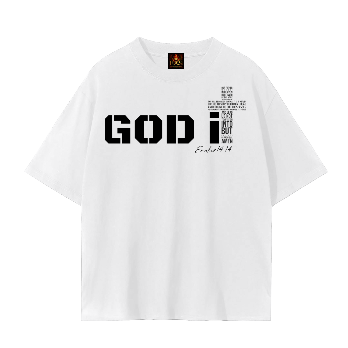 GOD It Unisex Seamless T-Shirt Black Print