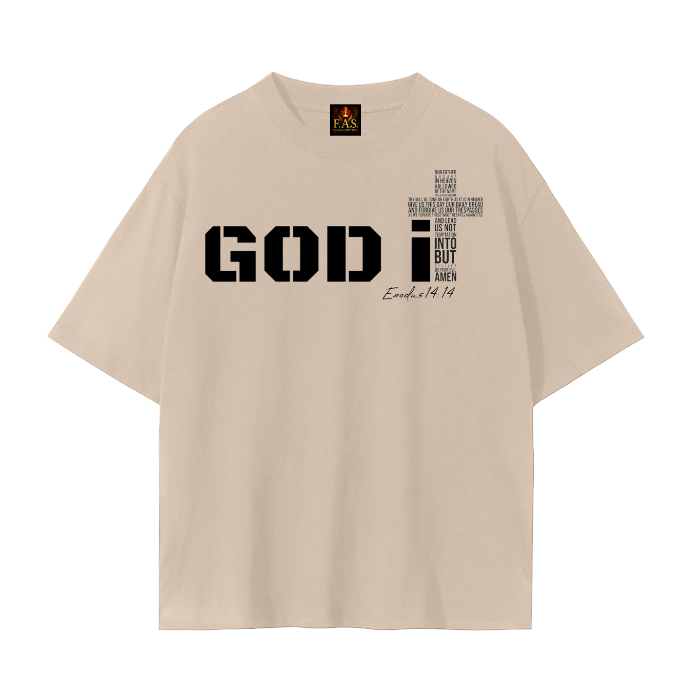 GOD It Unisex Seamless T-Shirt Black Print