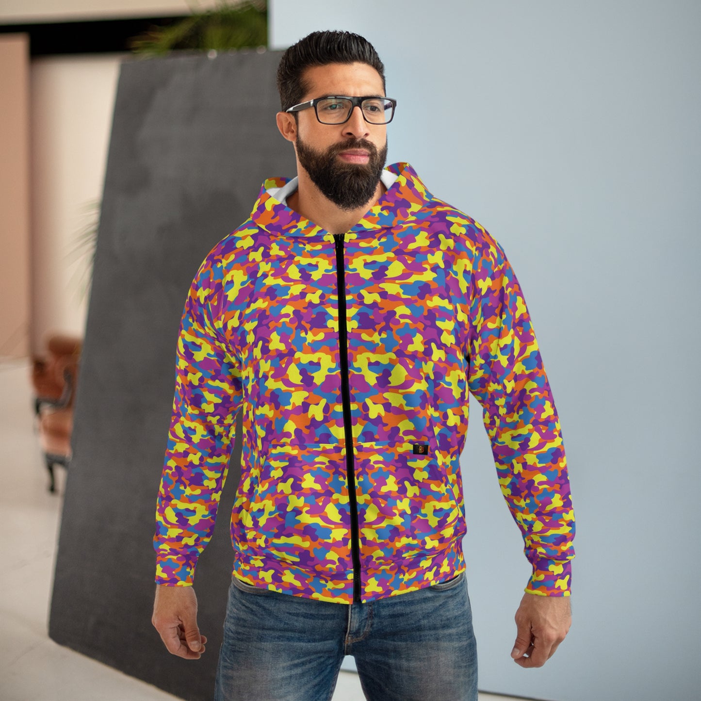 MULTICOLOR CAMO HOODIE