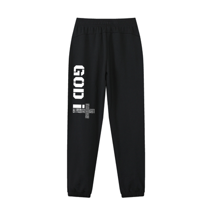 GOD iT Jogged Sweatpants White Print. You need to size up on this they run small.