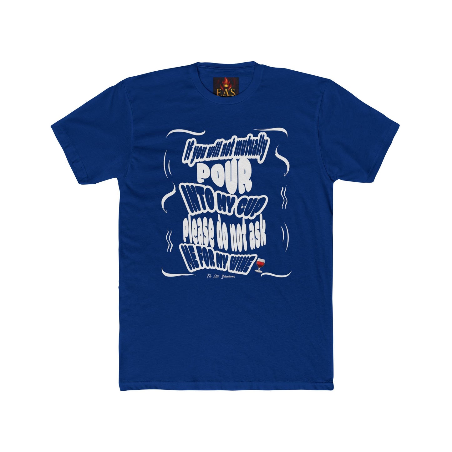 WINE Unisex Cotton Crew Tee