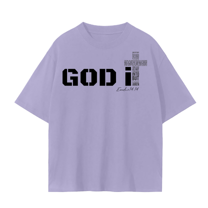 GOD It Unisex Seamless T-Shirt Black Print