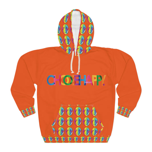 Choose Happy Hoodie Orange