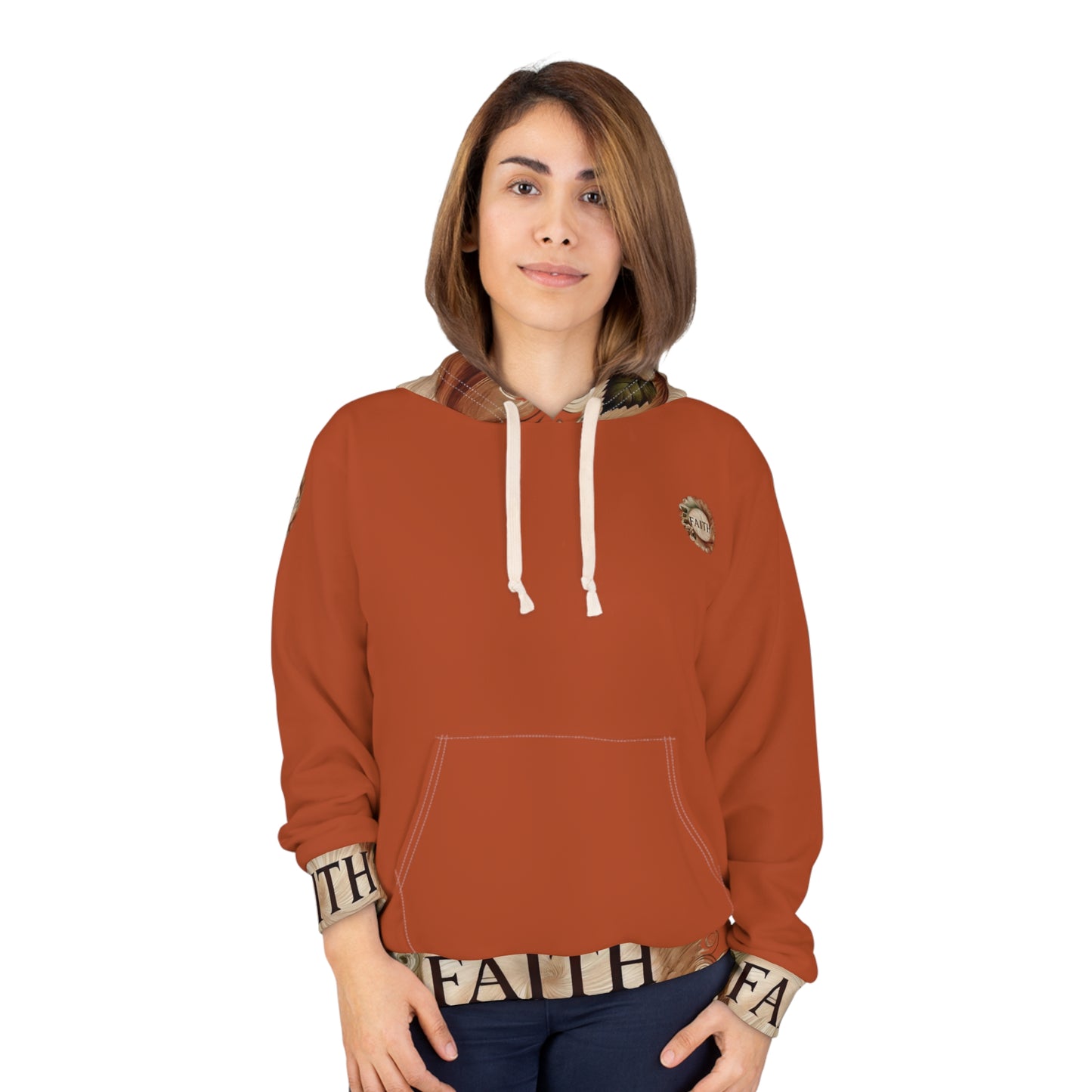 Now Faith Unisex hoodie burnt orange