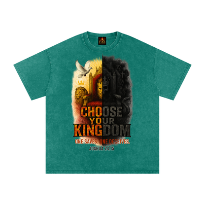 Choose Your Kingdom Snow Washed Oversized