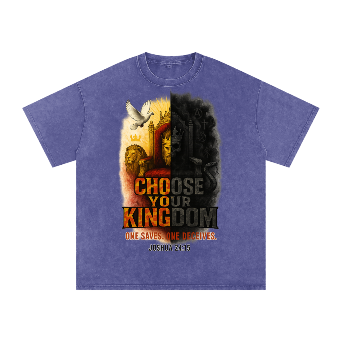 Choose Your Kingdom Snow Washed Oversized