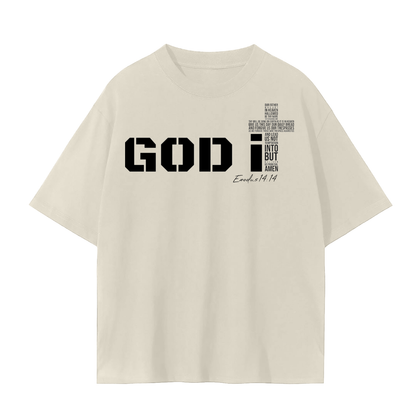 GOD It Unisex Seamless T-Shirt Black Print