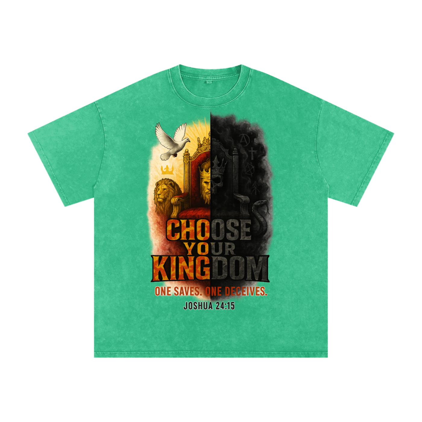 Choose Your Kingdom Snow Washed Oversized