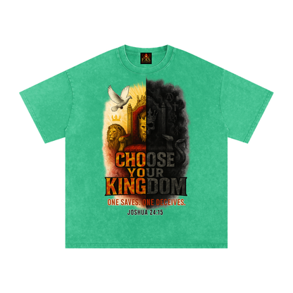 Choose Your Kingdom Snow Washed Oversized