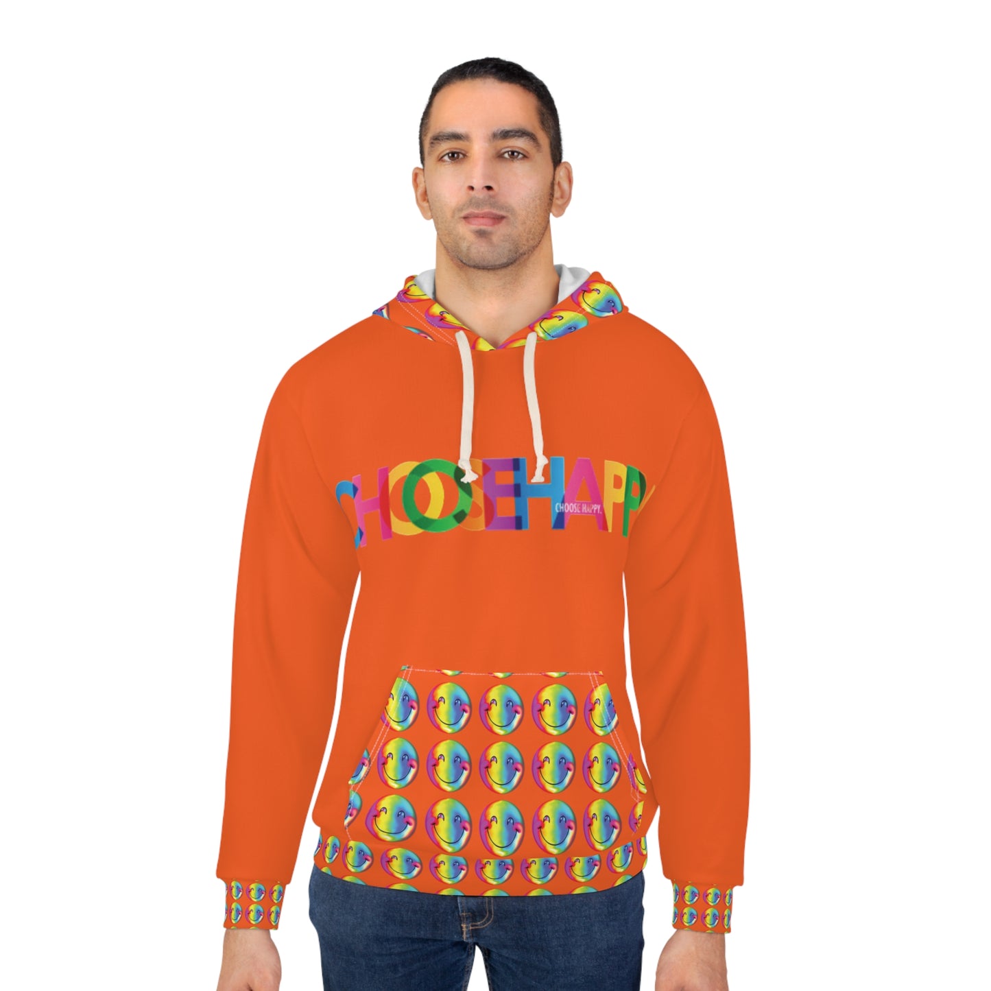 Choose Happy Hoodie Orange