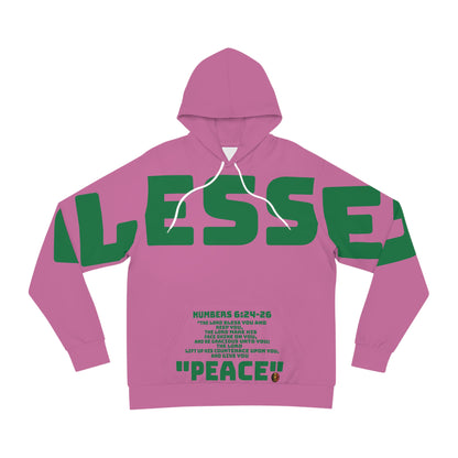 Pink on Green Peace Unisex hoodie