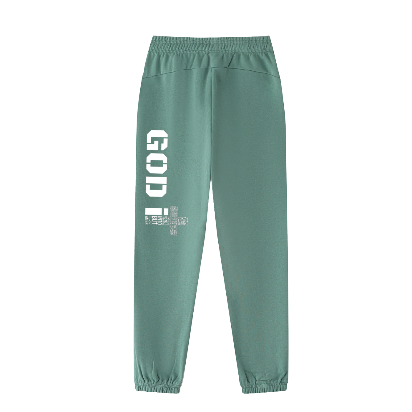 GOD iT Jogged Sweatpants White Print. You need to size up on this they run small.
