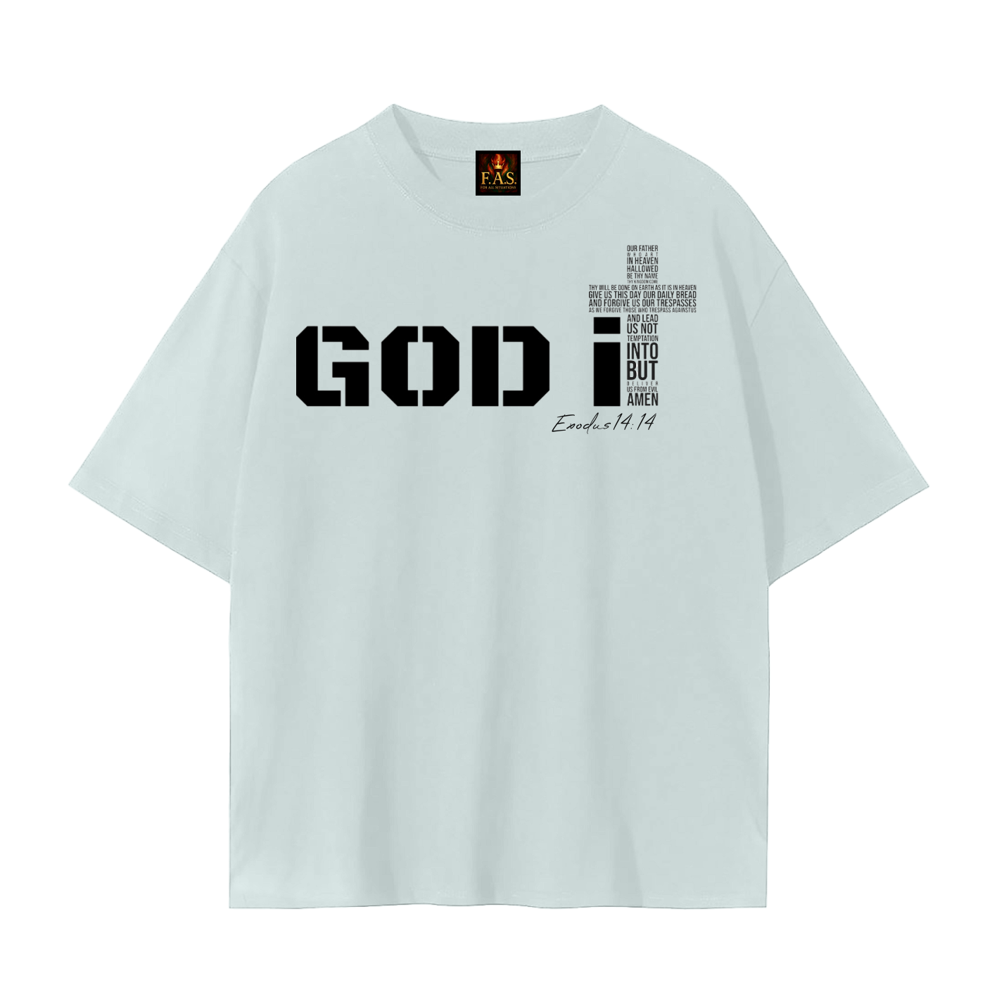 GOD It Unisex Seamless T-Shirt Black Print