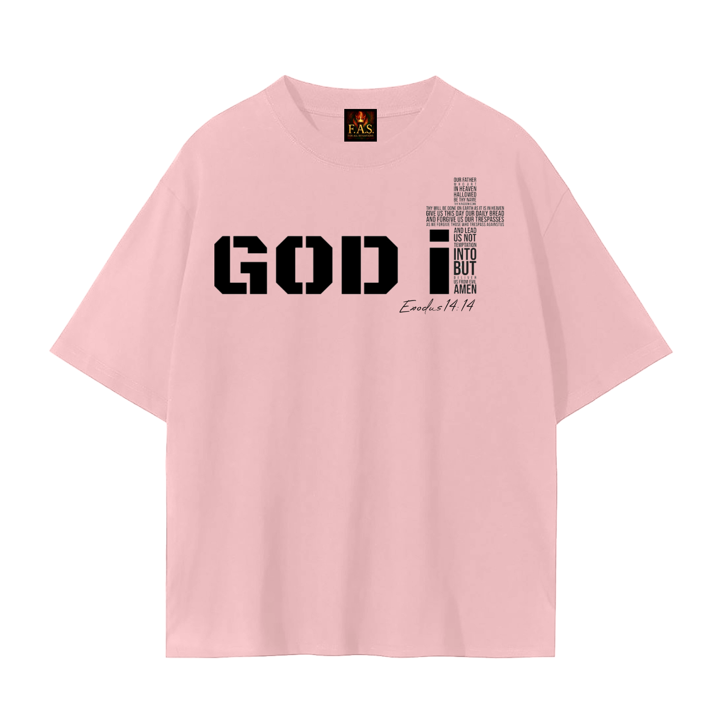 GOD It Unisex Seamless T-Shirt Black Print