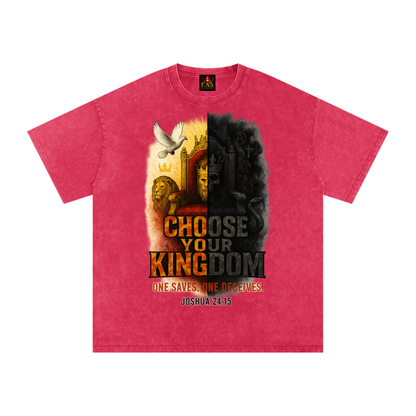 Choose Your Kingdom Snow Washed Oversized