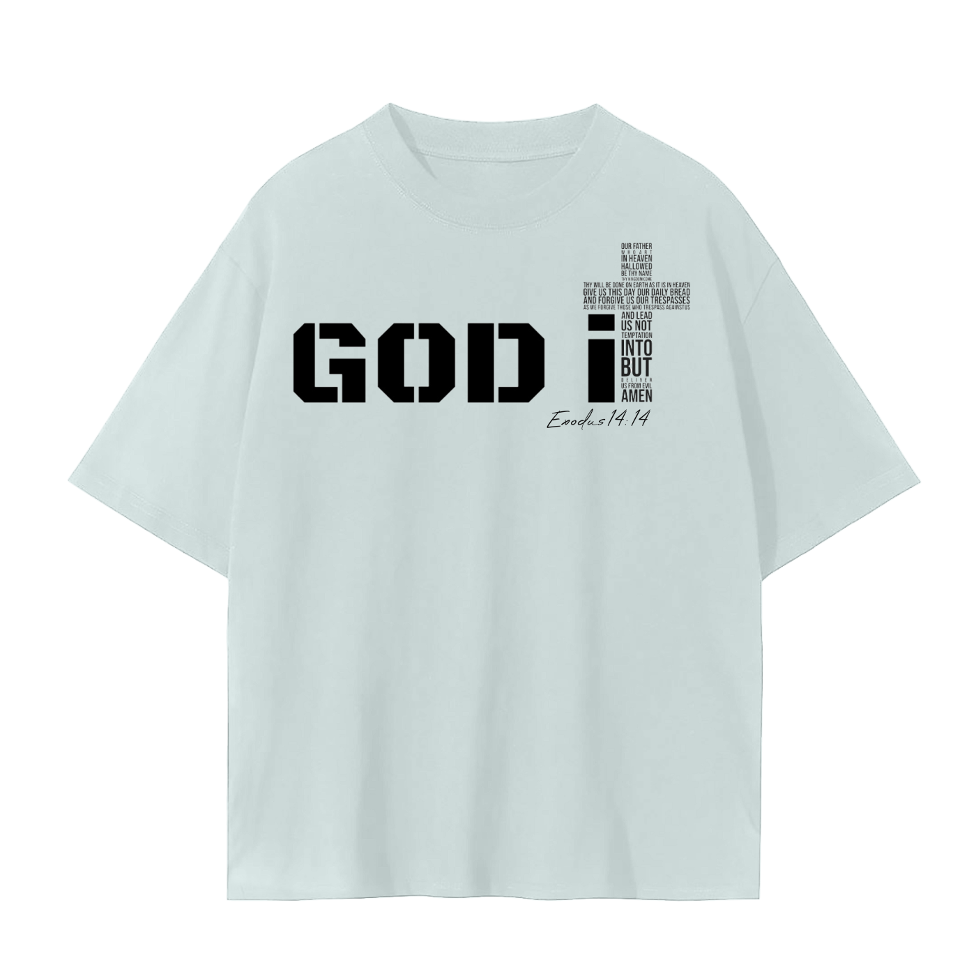 GOD It Unisex Seamless T-Shirt Black Print