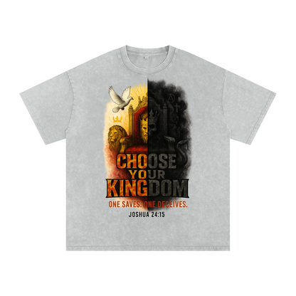 Choose Your Kingdom Snow Washed Oversized