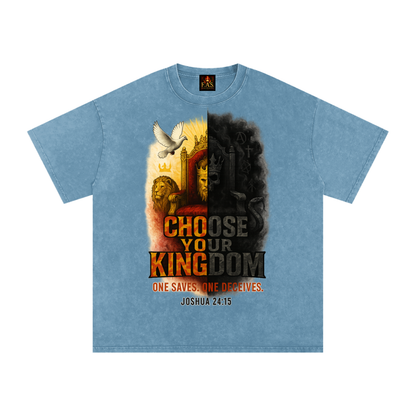 Choose Your Kingdom Snow Washed Oversized